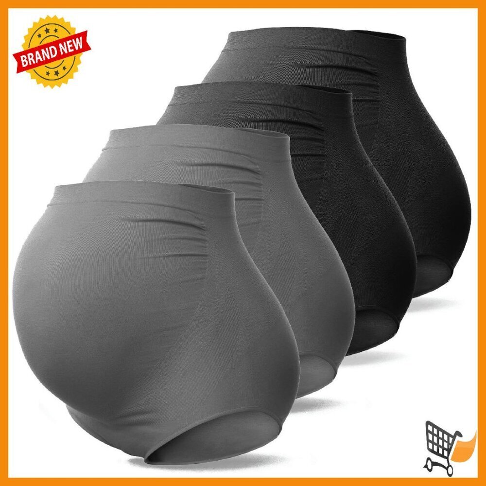 Maternity High Waist Seamless Panties Over Bump Soft Support